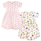 Hudson Baby Baby Girls Cotton Dresses, Soft Painted Floral, 6-9 Months