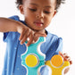 Guidecraft Grippies Stackers - 24 Piece Set, Stem Soft Grip Magnetic Building Toy for Toddlers