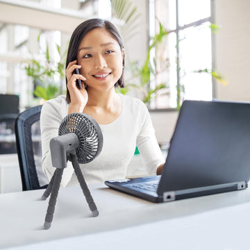 Dreambaby Smart Grip Deluxe Fan, Octopus Wrap Around Legs, Adjustable, Battery Operated