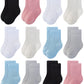 Rative 12-Pack Cotton Crew Socks For Unisex Baby Infant Toddler Kids Boys Girls (Small, 12-Pairs/Assorted)