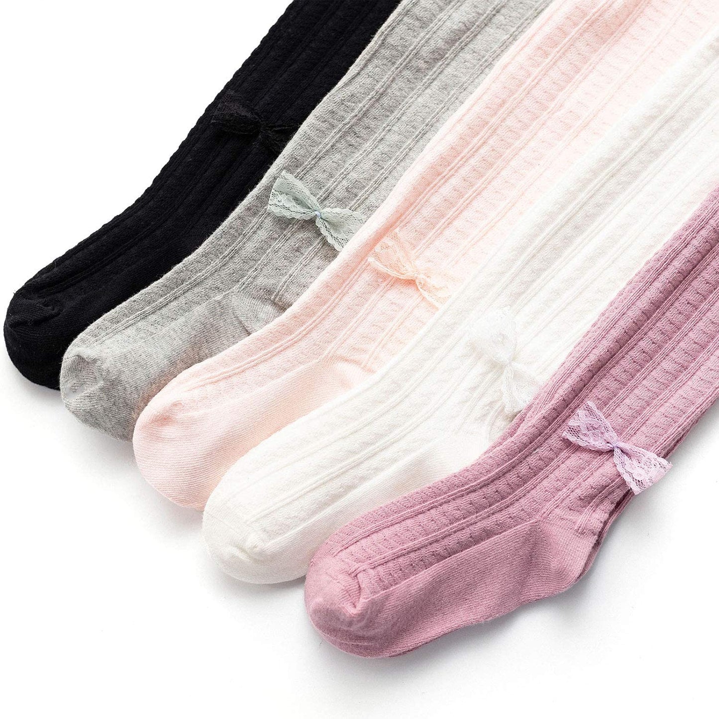 Zando Baby Tights For Girls Soft Comfortable Cotton Pantyhose Infant Seamless Leggings Toddler Thick Solid Knit Socks Warm Cute