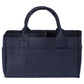 Sammy & Lou Collapsible Navy Felt Storage Caddy, Divided Design To Keep Diapers, Wipes And Changing Items Organized, Two Handles