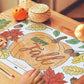 Thanksgiving Coloring Activity Placemats / 12 Happy Fall Coloring Sheets / 11' X 17' Double Sided Kids Fall Holiday Drawing Pa