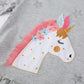 Girl Unicorn Dress Long Sleeve Winter Clothes Cotton Casual Christmas Playwear Basic Outfits Grey Dresses Size 7