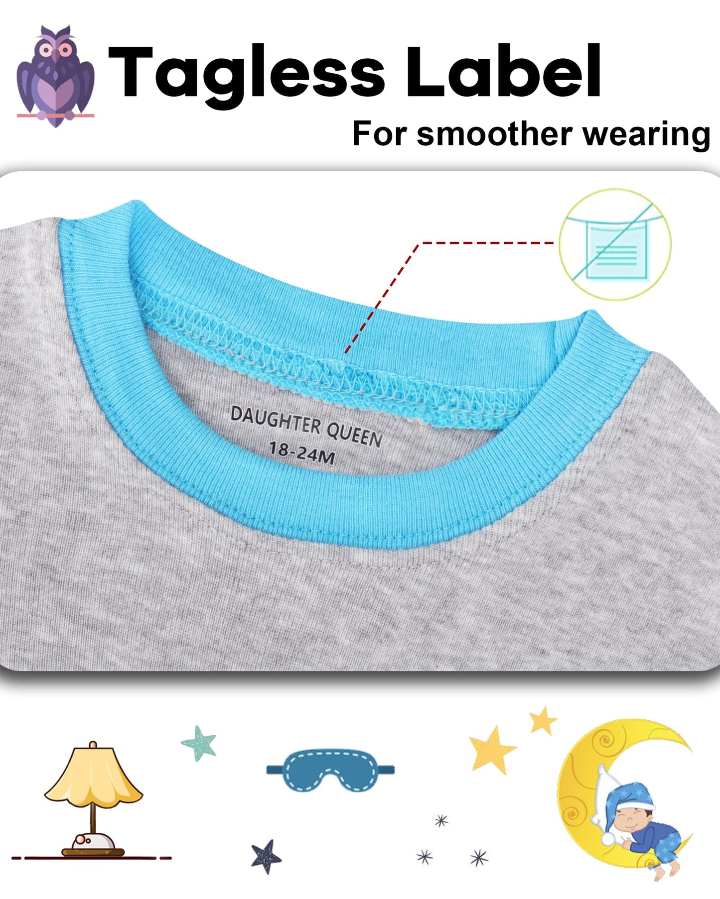 Daughter Queen Boys Pajamas 18-24 Months Summer Pjs Monster Truck Pj Sets Baby Toddler Cotton Short Sleeve Sleepwear Jammies Sle