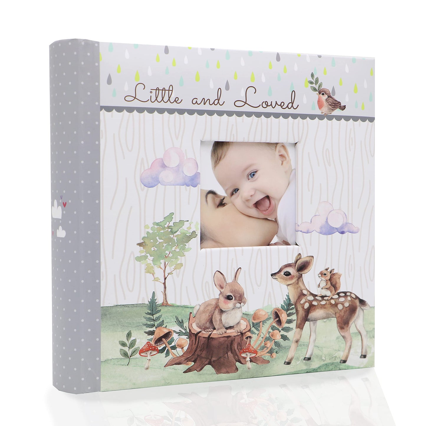 Holoary Baby Photo Album 4    x 6    160 Photos, Newborn Baby Keepsake Gifts for Baby Boy/Girl and New Parents, Woodland Animals
