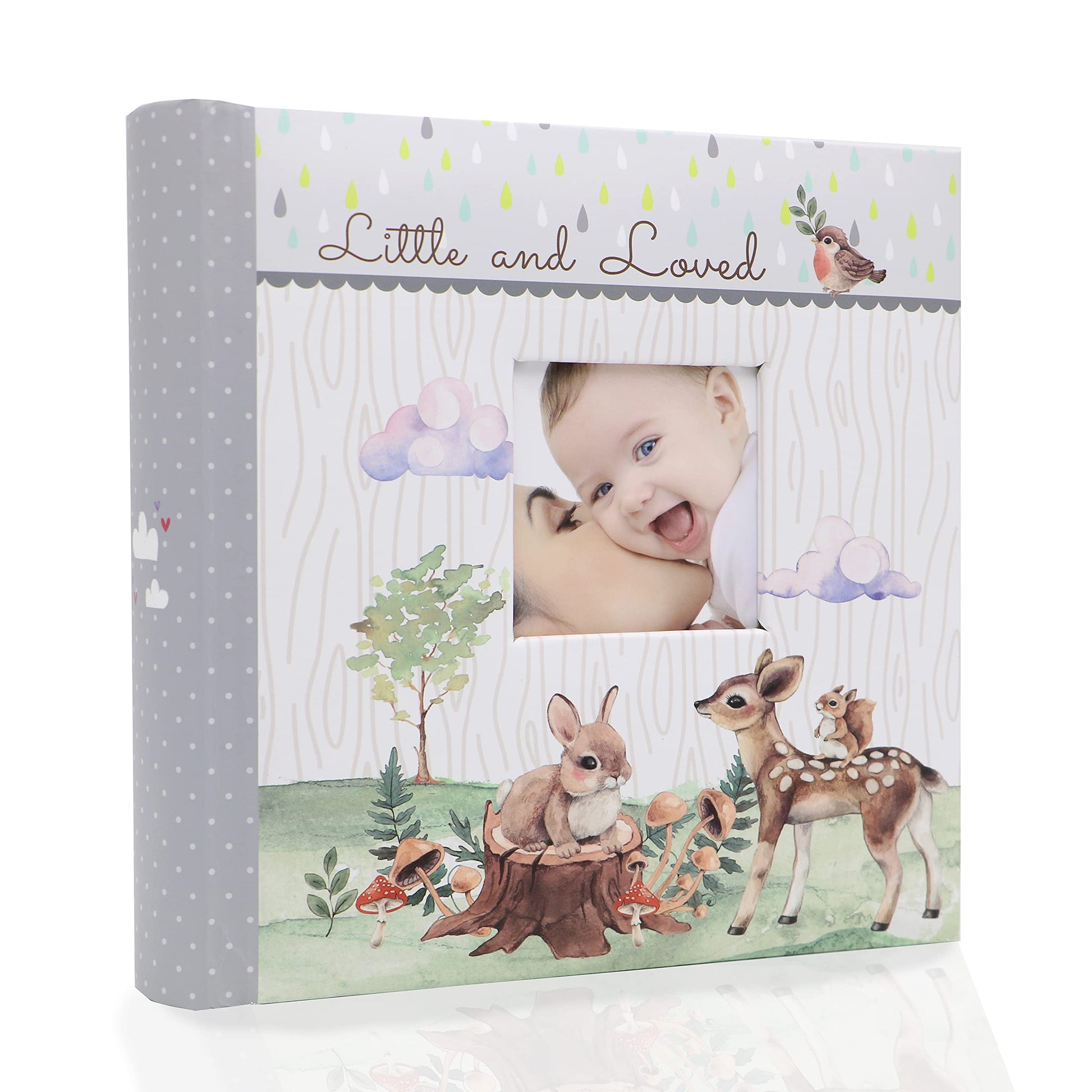 Holoary Baby Photo Album 4    x 6    160 Photos, Newborn Baby Keepsake Gifts for Baby Boy/Girl and New Parents, Woodland Animals