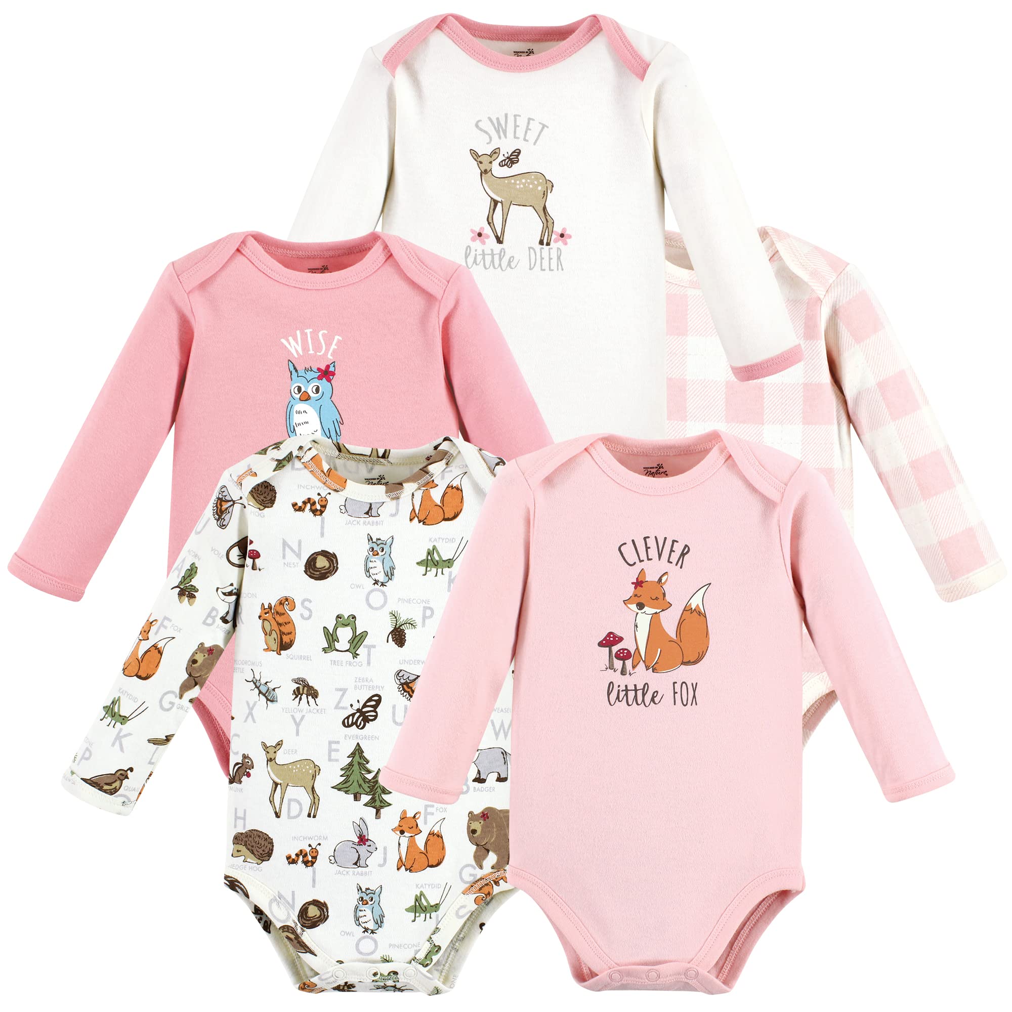 Touched By Nature Unisex Baby Organic Cotton Long-Sleeve Bodysuits, Gi – Cutebab WBBAPB0C4Q6VJK1