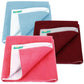 Bumpers AntiPiling Quick Dry & Absorbent Sheet Polycotton Baby Bed Protecting Waterproof Mat (Salmon Rose, Maroon, Light Blue, 