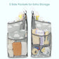 Maliton Hanging Diaper Caddy Organizer - Diaper Stacker For Changing Table, Crib, Playard Or Wall & Nursery Organization Baby Sh