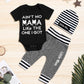 Baby Boy Clothes 0-3 Months Baby Outfits Summer Short Sleeve No Mama Print Romper Little Man Pants Hats 3Pcs Infant Baby Clothes