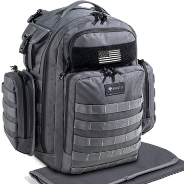 Dinictis Dad Diaper Bag, Mens Diaper Bag Backpack With Diaper Changing Mat, Military Diaper Backpack
