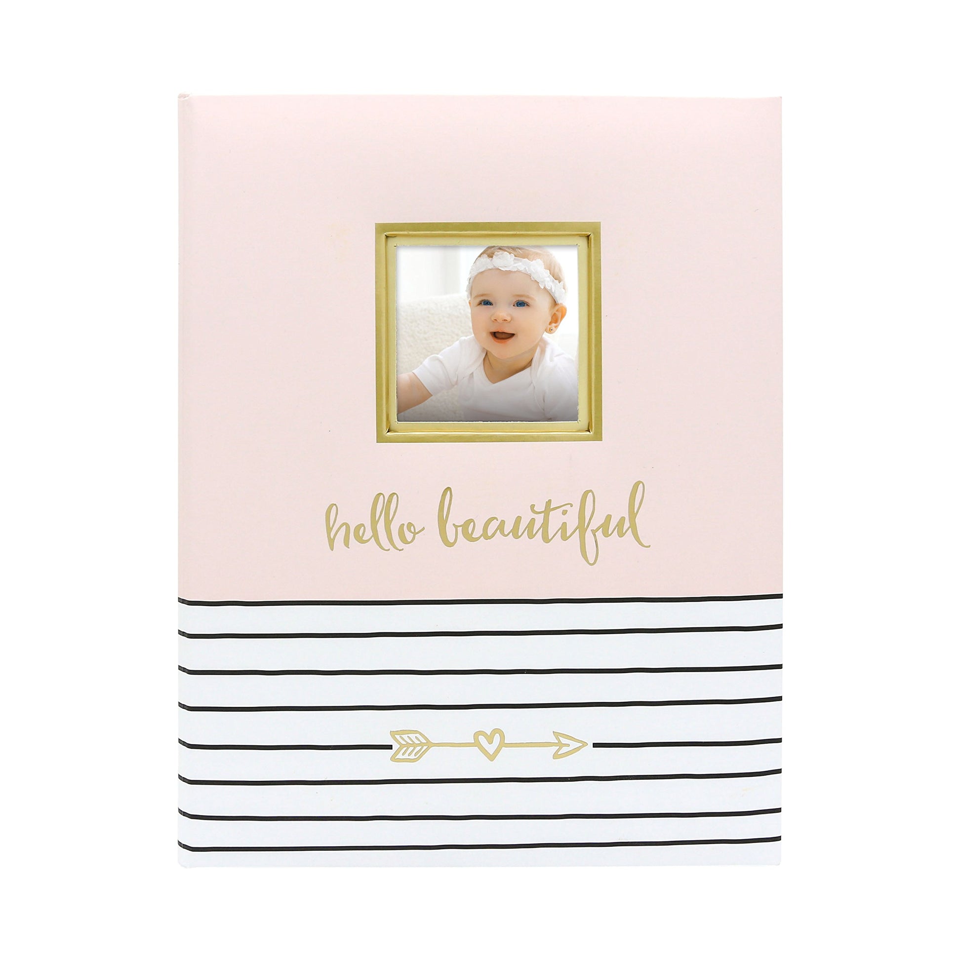 Pearhead Hello Beautiful First 5 Years Baby Memory Book With 3X3 Photo Insert, Baby Girl Keepsake Gift, Gift For New And Expecti