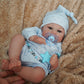 Myrebaby Blue Pacifier Clip Chain With Magnetic Pacifier For Reborn Baby Dolls Feeding Toy Accessories For Kids Gift