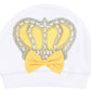 Lilax Baby Girl Newborn Jewels Layette 4 Piece Gift Set 0-3 Months (0-3 Months, Yellow)
