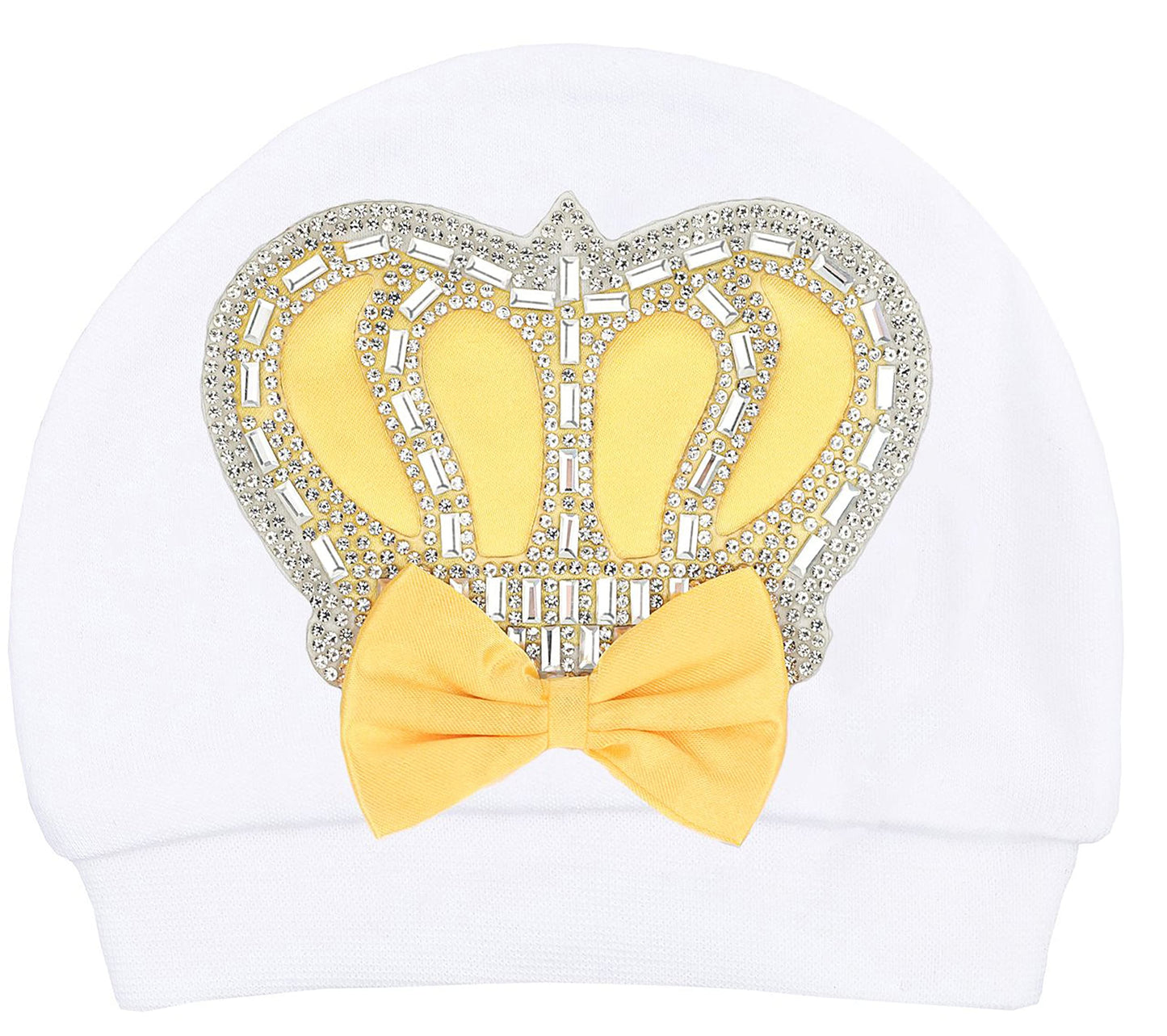 Lilax Baby Girl Newborn Jewels Layette 4 Piece Gift Set 0-3 Months (0-3 Months, Yellow)