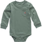 Carhartt Long-Sleeve Pocket Bodysuit, Patina, 3 Months