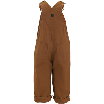 Carhartt Baby-Boys Infant Washed Duck Bib Overall, Brown, 9 Mo.