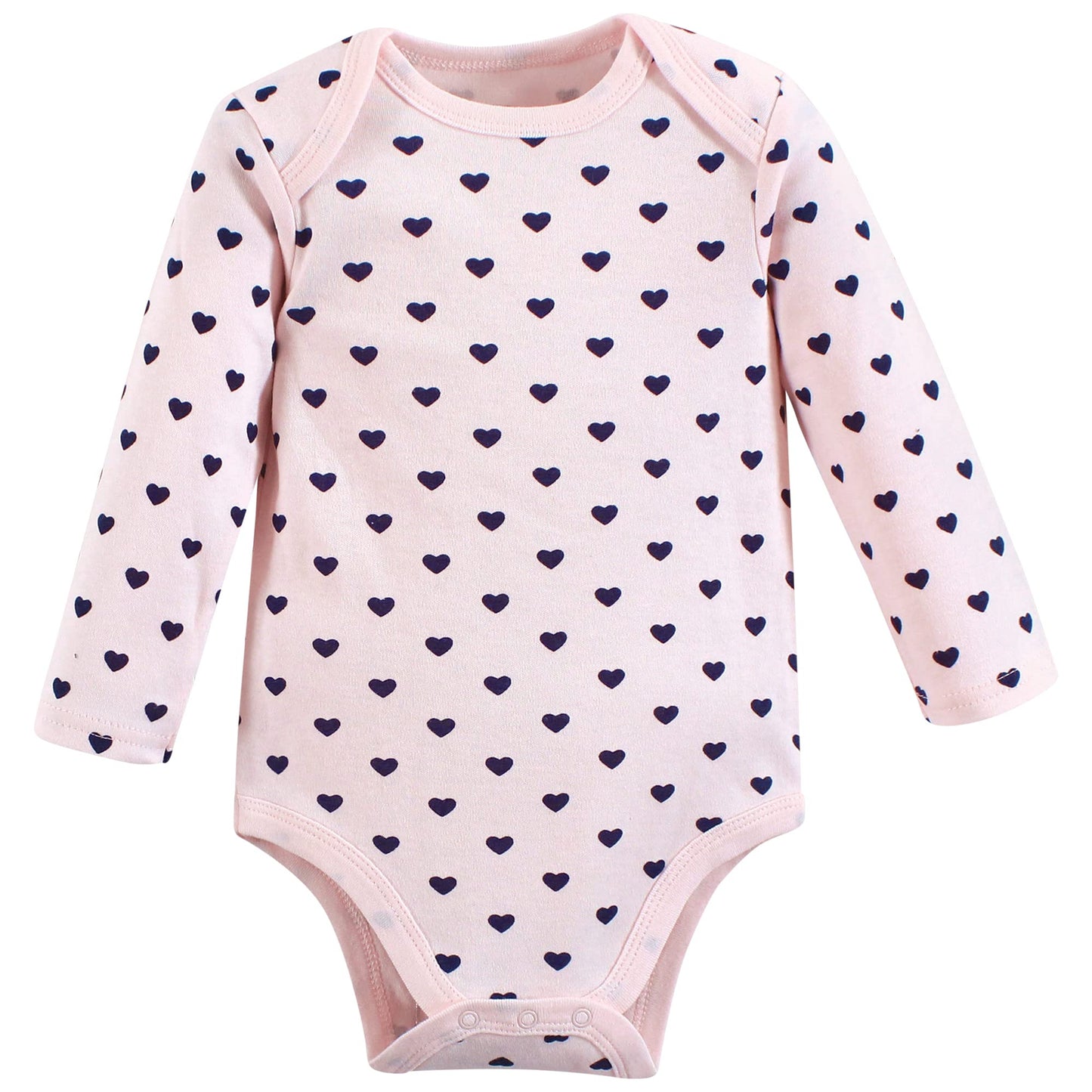 Hudson Baby Unisex Baby Cotton Long-Sleeve Bodysuits, Love At First Sight, 6-9 Months