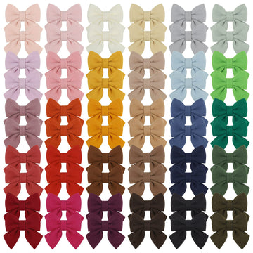 Choicbaby 60Pcs Girls Bows 2.8 Inches Hair Bows Clips For Baby Girls Alligator Clips Felt Hair Accessories For Toddlers Infants