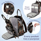 Ruvalino Diaper Bag Backpack - Multifunction Waterproof Travel Backpack, Maternity Baby Bag With Changing Pad & Stroller Ring &