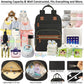 Diaper Bag Backpack Tote For Women Large Capacity, Baby Bag With Insulated Pockets Multifunctional Diaper Bags For Baby Girl Boy