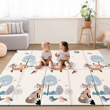 UANLAUO Kids Play Mat for Babies and Toddlers - Baby Play Mats for Floor Crawling Mats for Babies 6-12 Months, Large Waterproof 