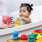 Baby Einstein Ocean Explorers Opus Bath Pals 11-Piece Gift Set, Waterproof Bath Book, Bath Cups, Animal Shape Bath Toys for Baby