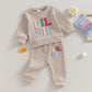 Vchoohce Baby Girl Sister Matching Outfit Long Sleeve Lil/Big Sis Letter Print Sweatshirt Top Pants 2Pcs Fall Winter Clothes(S L