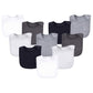 Hudson Baby Unisex Baby Rayon From Bamboo Terry Bibs, Black White, One Size
