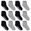 Tphon Toddler Socks, Kids Grip Socks 12 Pairs Non Slip Boys Sock For 5-7 Years Infants Baby Children
