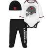 Gerber Nfl Baby Boys' 3Pc Bodysuit, Footed Pant, & Cap Set, Arizona Cardinals, 3-6 Months