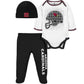 Gerber Nfl Baby Boys' 3Pc Bodysuit, Footed Pant, & Cap Set, Arizona Cardinals, 0-3 Months