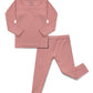 Avauma Baby Boys Girls Pajama Set Kids Toddler Snug Fit Ribbed Sleepwear Pjs For Daily Life Style (L/Indi Pink(L))