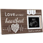 Garybank Love at First Heartbeat Ultrasound Picture Frame, Baby Announcement with Changeable Pregnancy Week Numbers, Pregnancy M