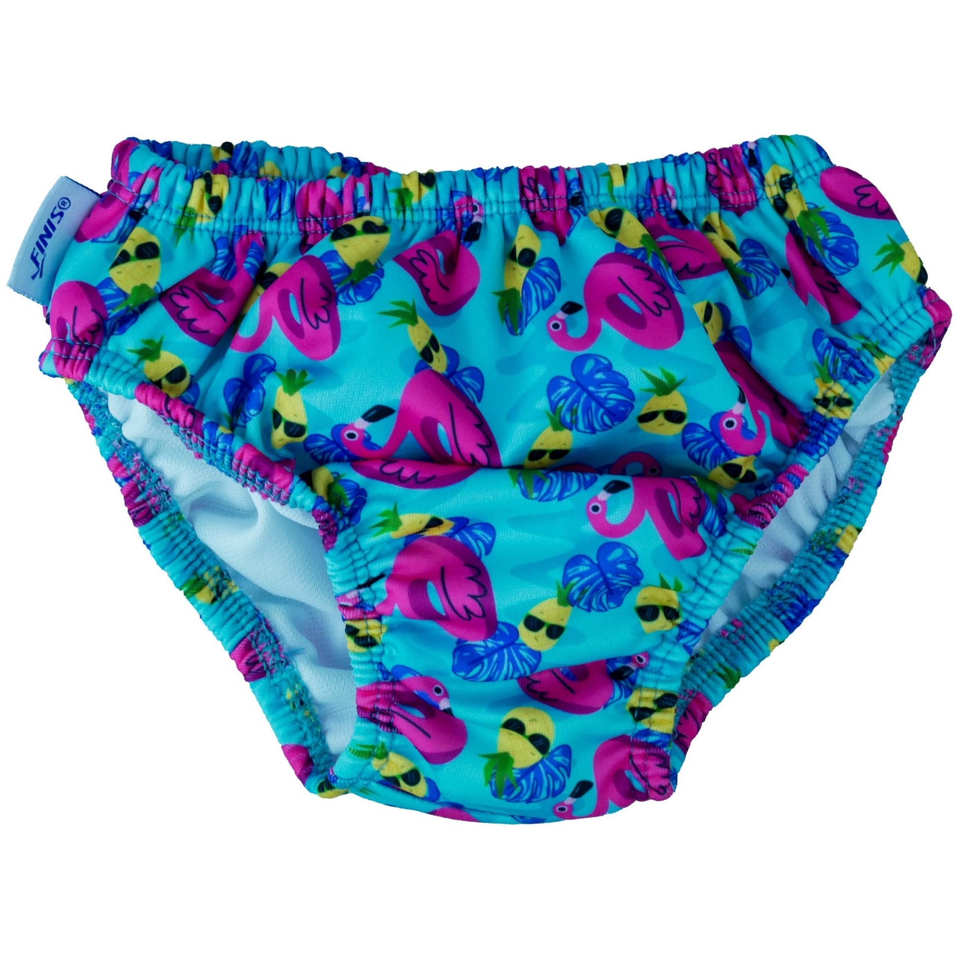 Finis Baby Boys Briefs And Toddler Swim Diaper, Flamingo, 4T Us