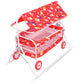 Avani Metrobuzz Baby Cradle With Swing And Mosquito Net, Four Wheels For 013 Months Baby Boys And Girls (Red)