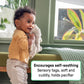 Ingenuity Sylvi Cuddle Pal Daytime Baby Soother, Cry Activated, 8 Soothing Songs, 0+M - Plush Bunny