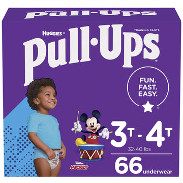 Pull-Ups Learning Designs Training Pants For Boys, 3T-4T, 66 Count