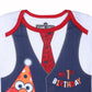 Sesame Street Boys Elmo Or Cookie Monster First Birthday Bodysuit Creeper For Infants - White