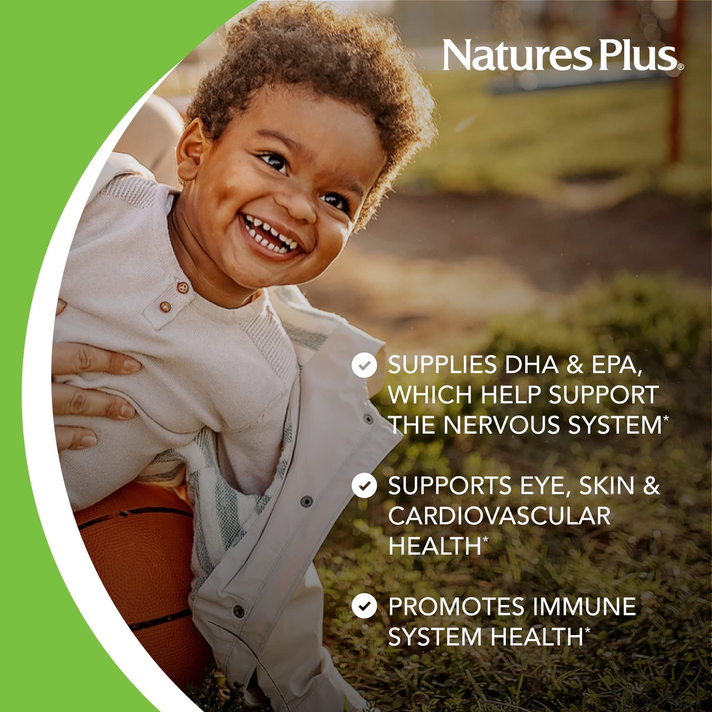 Natures Plus Animal Parade Omega 3/6/9 Junior, Lemon Flavor - 90 Softgels - Promotes Childrens Immune, Skin, Eye & Nervous Syste