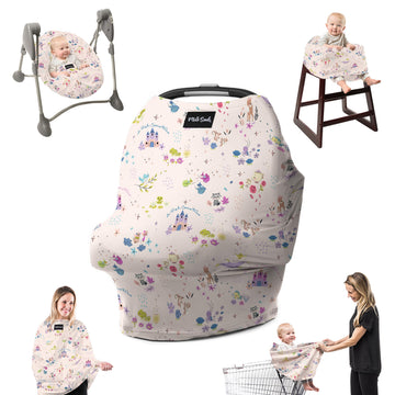 Milk Snob Disney'S A Wish Come True 5-In-1 Baby Cover, Breastfeeding, Car Seat, Carrier, Stroller, High Chair, Shopping Cart, Lo