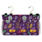 Burbuja Crystal Ball Pumpkins Dreamcatcher Bedside Caddy Hanging Storage Organizer with 2 Straps and Hooks for Home College Dorm