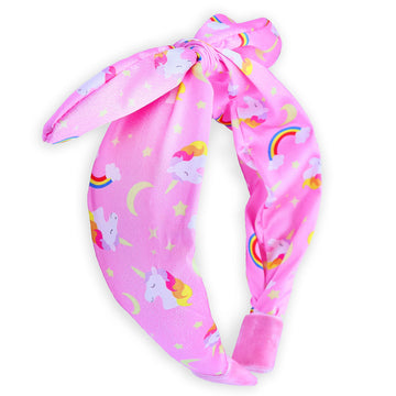 Frog Sac Unicorn Headband For Girls, Bow Knot Headbands For Kids, Cute Rainbow Knotted Hair Bands For Children, Comfortable Litt