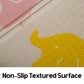 Parklon Folding Play Mat (78.7 X 55.1 X 0.4 Inch) (Little Elephant)