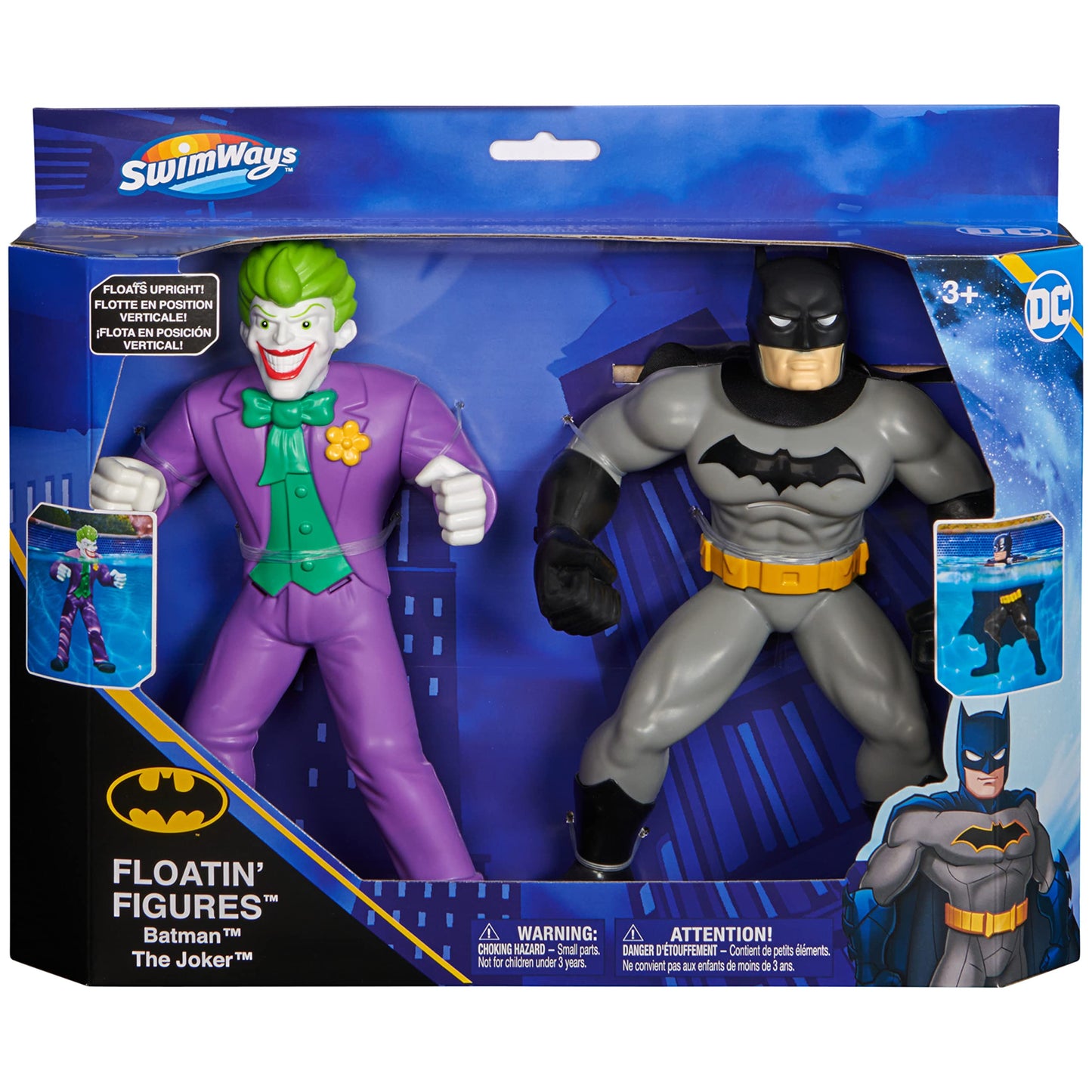 Swimways DC Batman Floatin Figures, Swimming Pool Accessories & Kids Pool Toys, Batman Party Supplies & Water Toys for Kids Age