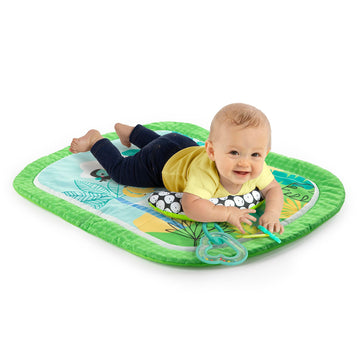 Bright Starts Totally Tropical Prop & Play Tummy Time Mat, Baby Play Mat, Tummy Time Pillow, Sensory Toys, Ages Newborn +