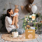 Tkifoda Baby Shower Crate Closet, Large Hand-Woven Rattan Storage Crates With Handle, Baby Shower Gifts, Baby Welcome Box Nurser