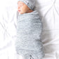 Copper Pearl Baby Beanie Hat Top Knot Stretchy Soft Asher