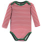 Hudson Baby Unisex Cotton Long-Sleeve Bodysuits And Toddler T-Shirt Set, Rudolph Reindeer, 6-9 Months Us